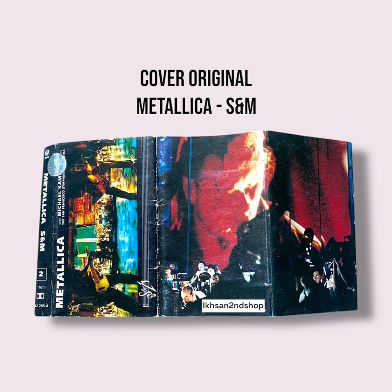 Sampul / Cover Kaset Pita Metallica S&M Original