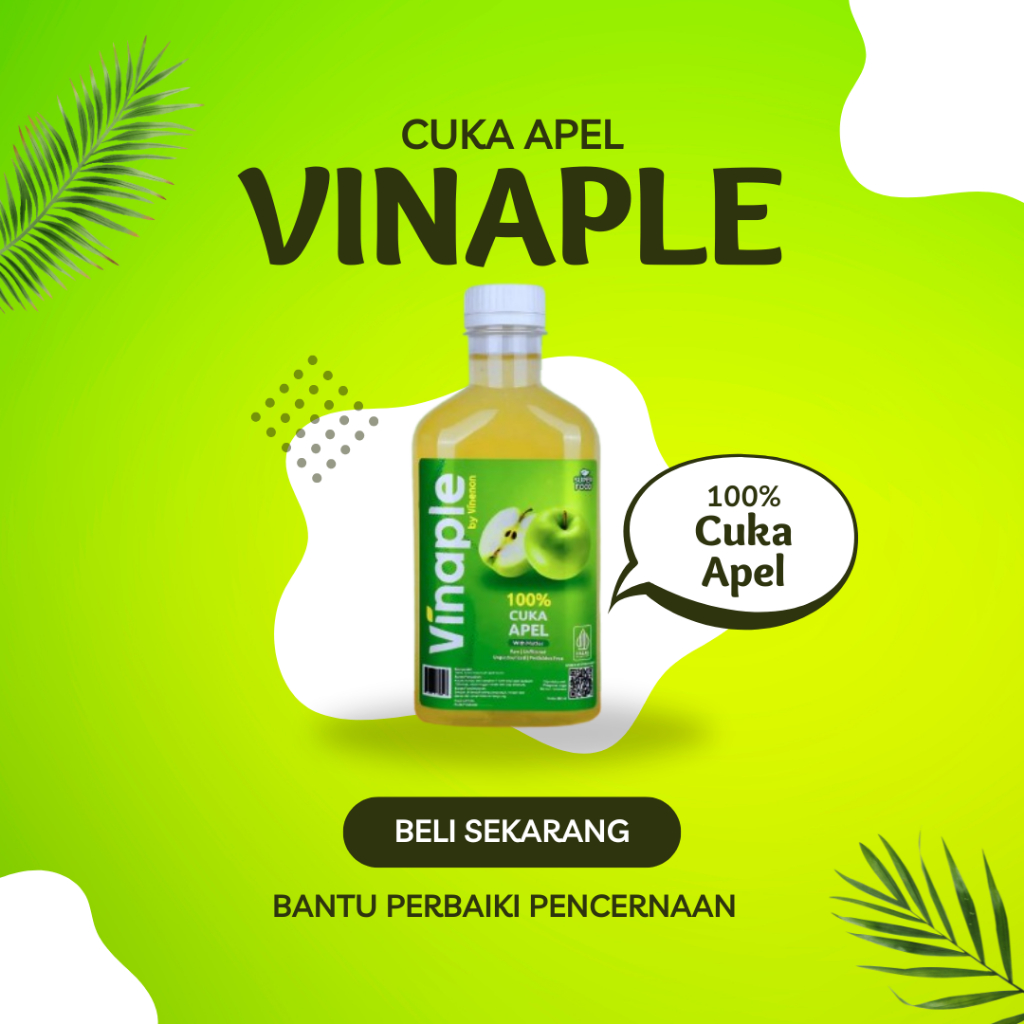 

Vinaple Cuka Apel 100% Bantu Atasi Masalah Pencernaan & Detoks Usus Alami