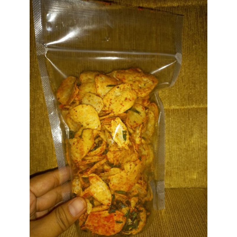 

Basreng koin cemilan renyahhhh super gurih/daun jeruk cemilan keluarga