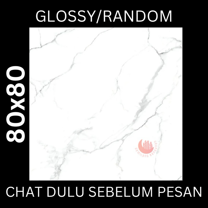 GRANIT SUNPOWER 80x80 COSMIC WHITE / KERAMIK LANTAI / KERAMIK MEJA / KERAMIK LICIN / KILAT / MOTIF M