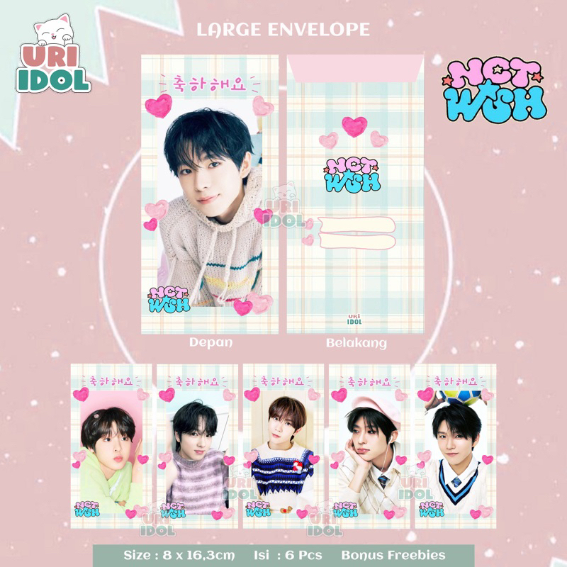 

AMPLOP NCT WISH - 6 PCS - AMPLOP KPOP AMPLOP LEBARAN - AMPLOP NATAL - AMPLOP CHRISTMAS - AMPLOP ANGPAU - AMPLOP IMLEK - AMPLOP HARI RAYA