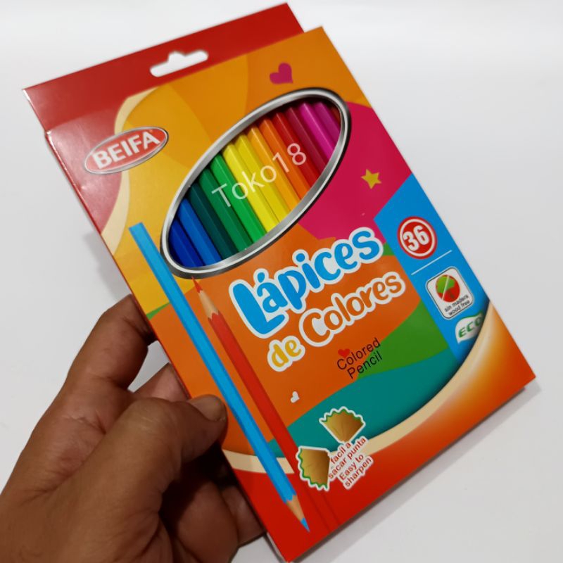 

Pensil Warna Panjang 36 Warna Beifa
