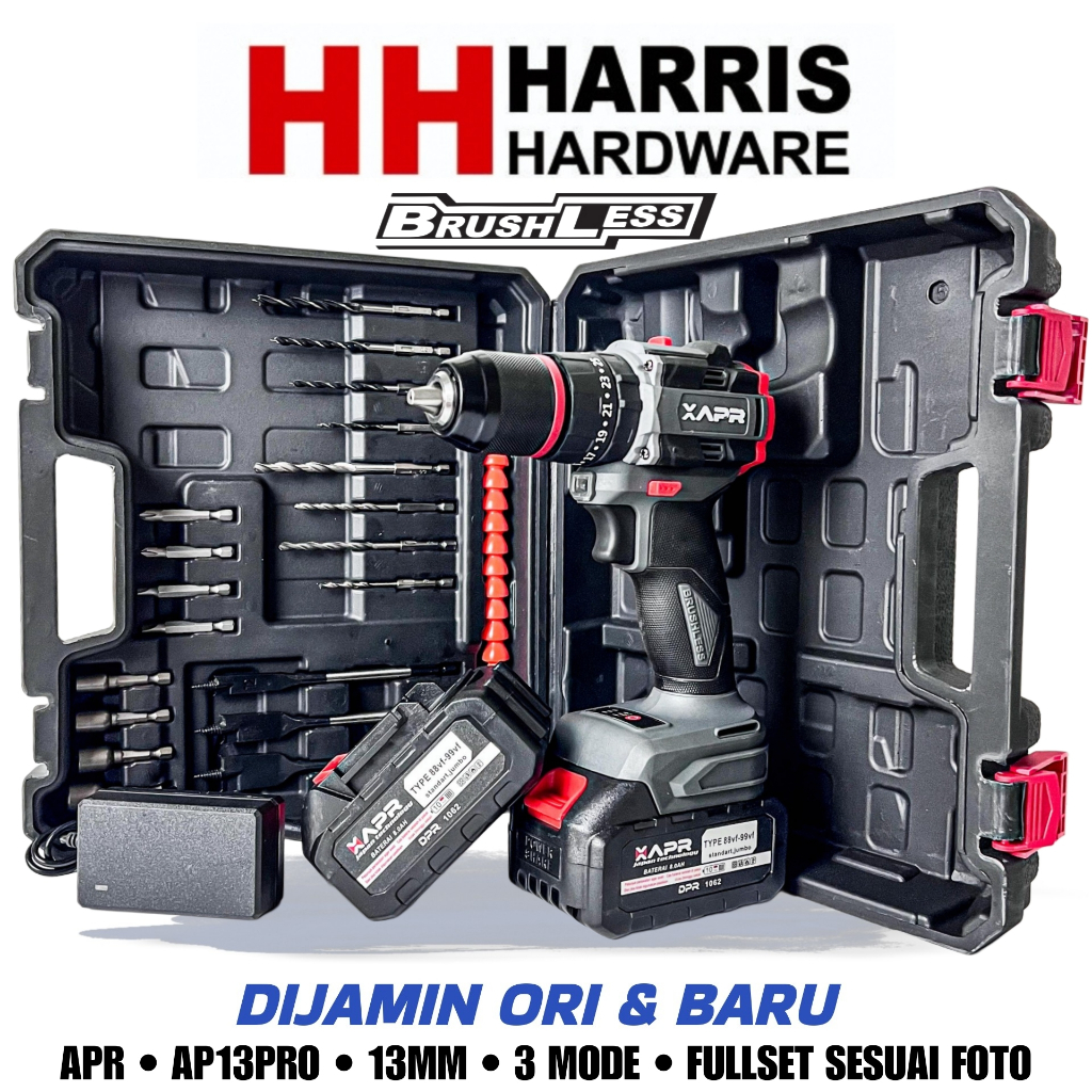 BOR IMPACT BATERAI APR AP13PRO BOR DRILL AP13PROMAX AP13PRO AP34+ BOR TEMBOK BETON CHUCK 13MM