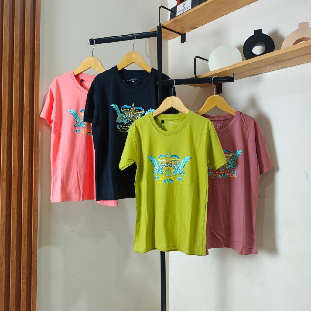 Imykids Kaos Paris Lengan Pendek Balmain