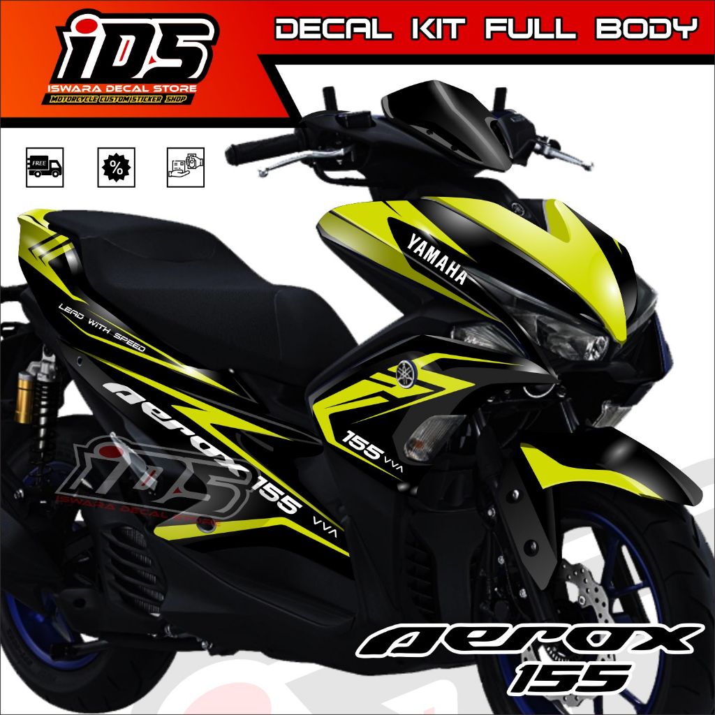 Decal Aerox 155 Full Body Striping Aerox 155 old Stiker Aerox 155 Full Body Racing