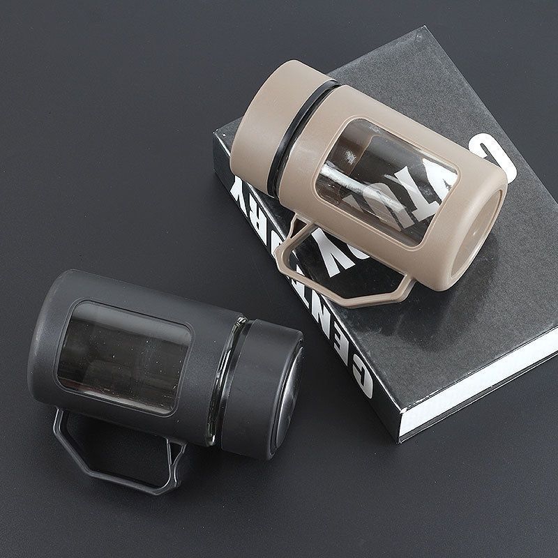 gelas jar kaca + box mug jar