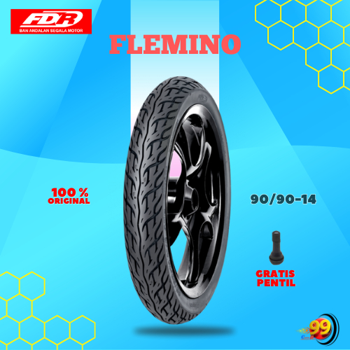 FDR FLEMINO Ban Depan Motor YAMAHA LEXI 90/90 Ring 14 Tubeless