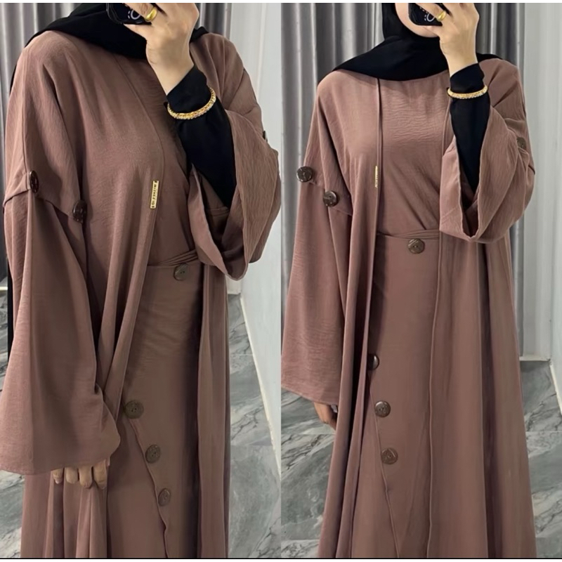 Qaireen set outer gamis