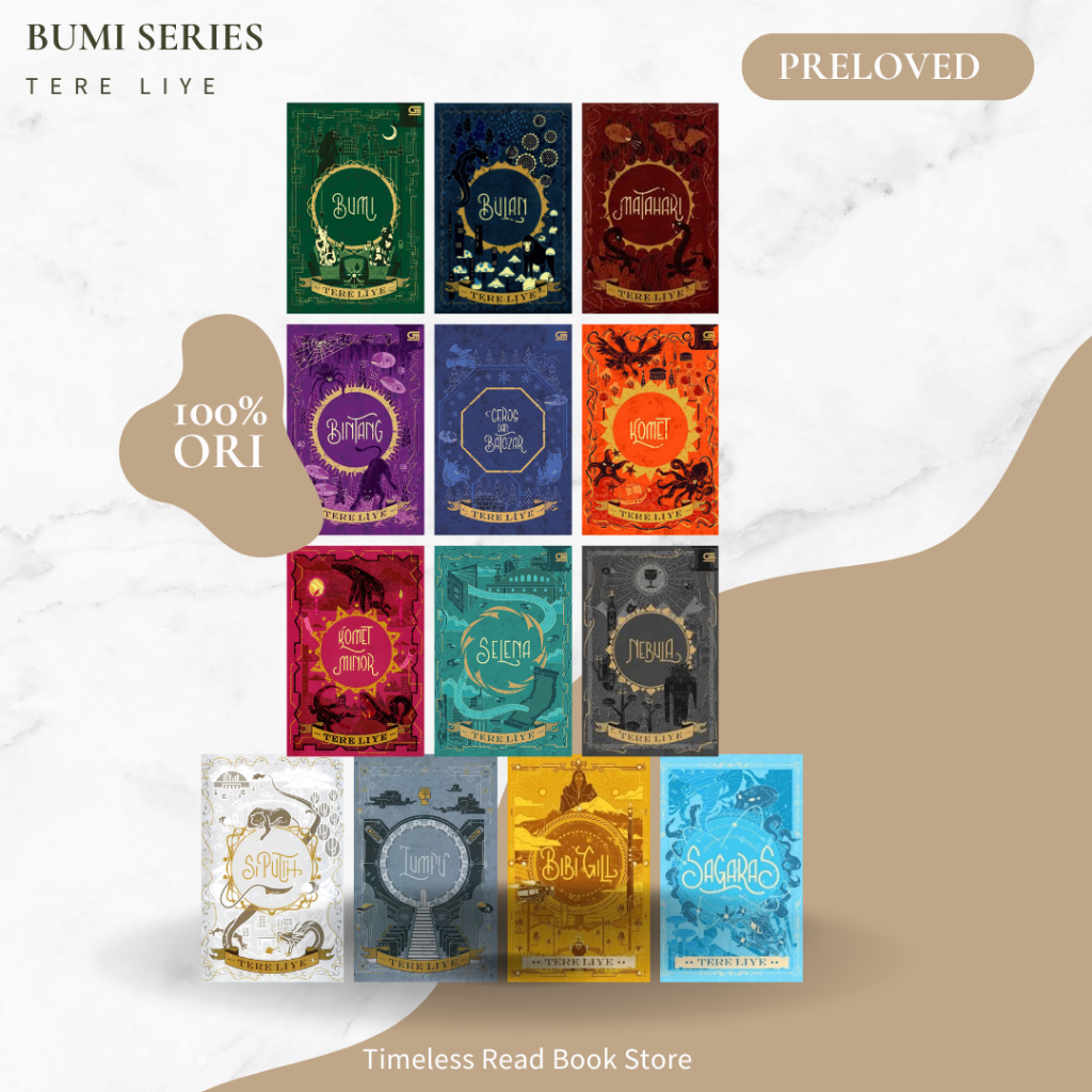 Bumi Series Preloved Original Sagaras, Bulan, Matahari Minor, Bintang, Ceros dan Batozar, Komet, Kom