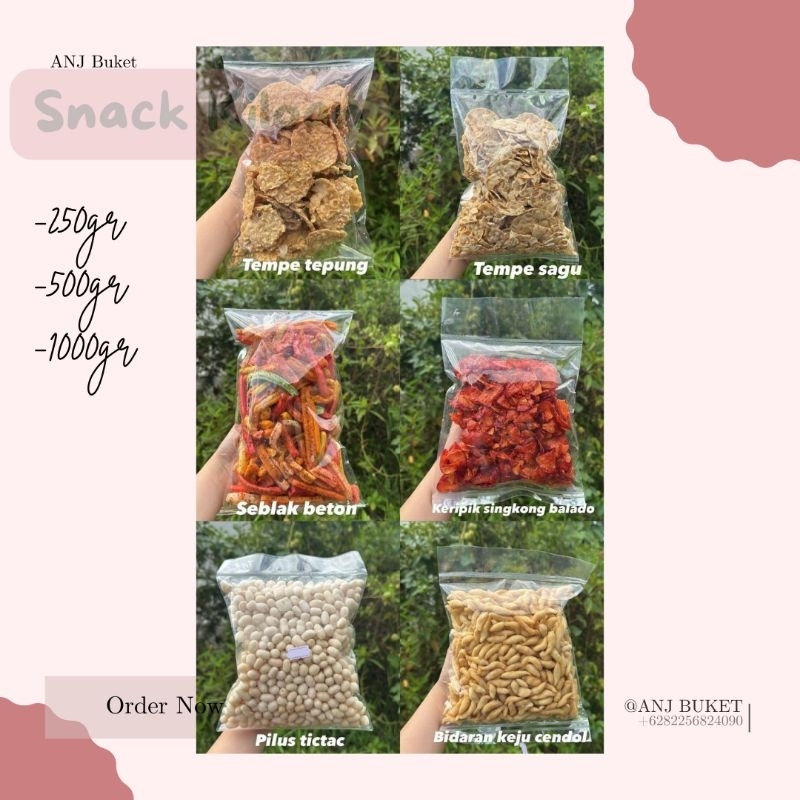 

Snack Jajanan jadul cemilan murah jajan lebaran tempe tepung sagu seblak beton kripik singkong balado pilus bidaran keju cendol