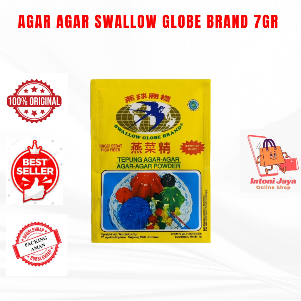 

Agar agar swallow globe brand 7 gr