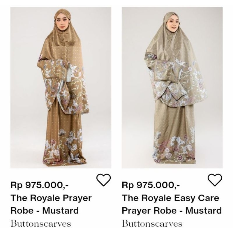 buttonscarves the ROYALE mukena, new, ori