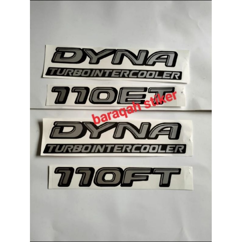 stiker mobil truk Dyna 110ET/110FT