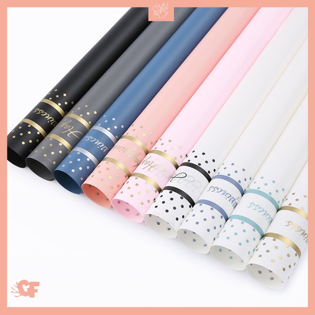 

Kertas Buket Bunga Motif Sprinkle Color Buket Bunga Flower Wrapping Cellophane KB6077