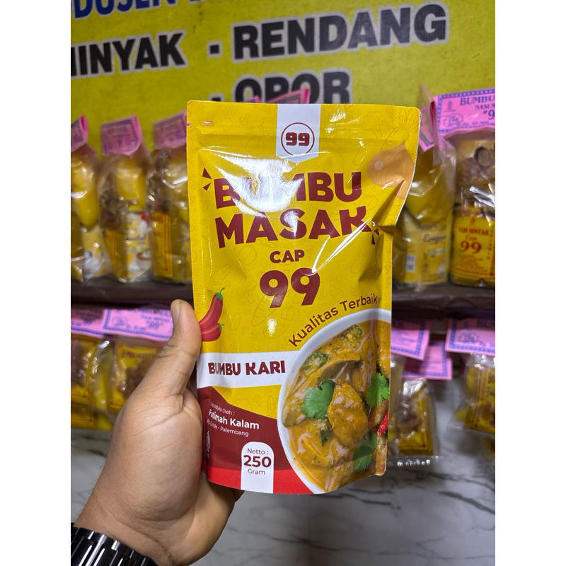 

BUMBU KARI CAP 99 Pasar Cinde Palembang HALAL