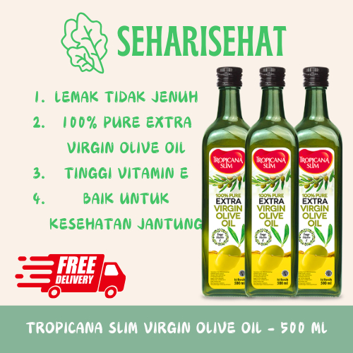 

Tropicana Slim Extra Virgin Olive Oil 500ml - 100% Pure Extra Virgin Olive Oil