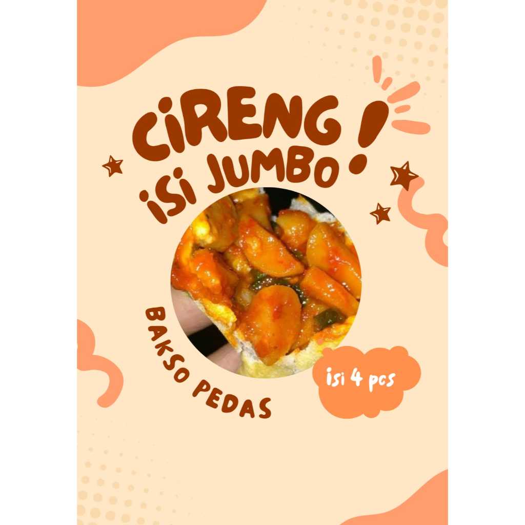 Cireng Isi Jumbo Bakso Pedas