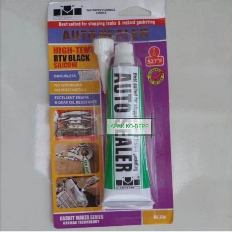 LEM AUTO SEALER KLEBERMANN HITAM 80 GRAM/SEALER HITAM BESAR MERK KLEBERMANN