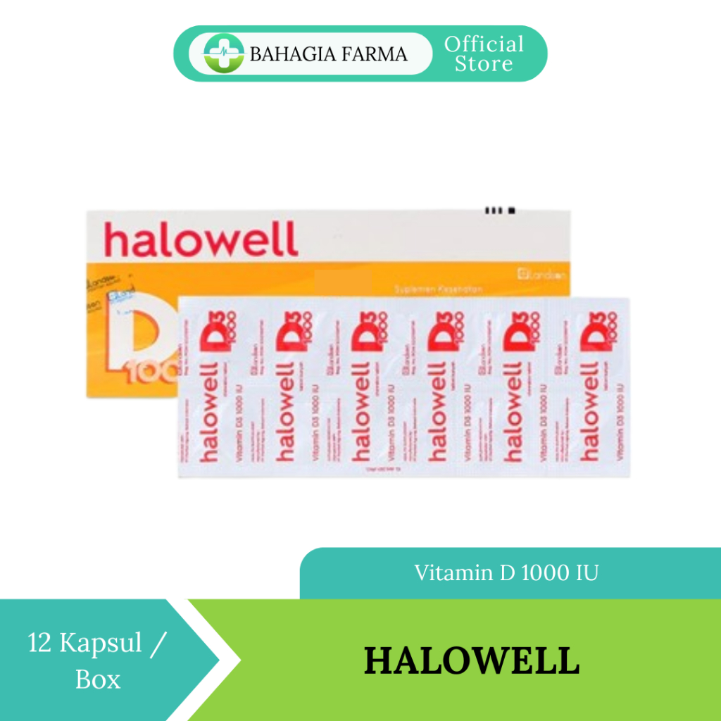 Halowell D3 1000 IU | Tablet Kunyah Vitamin D