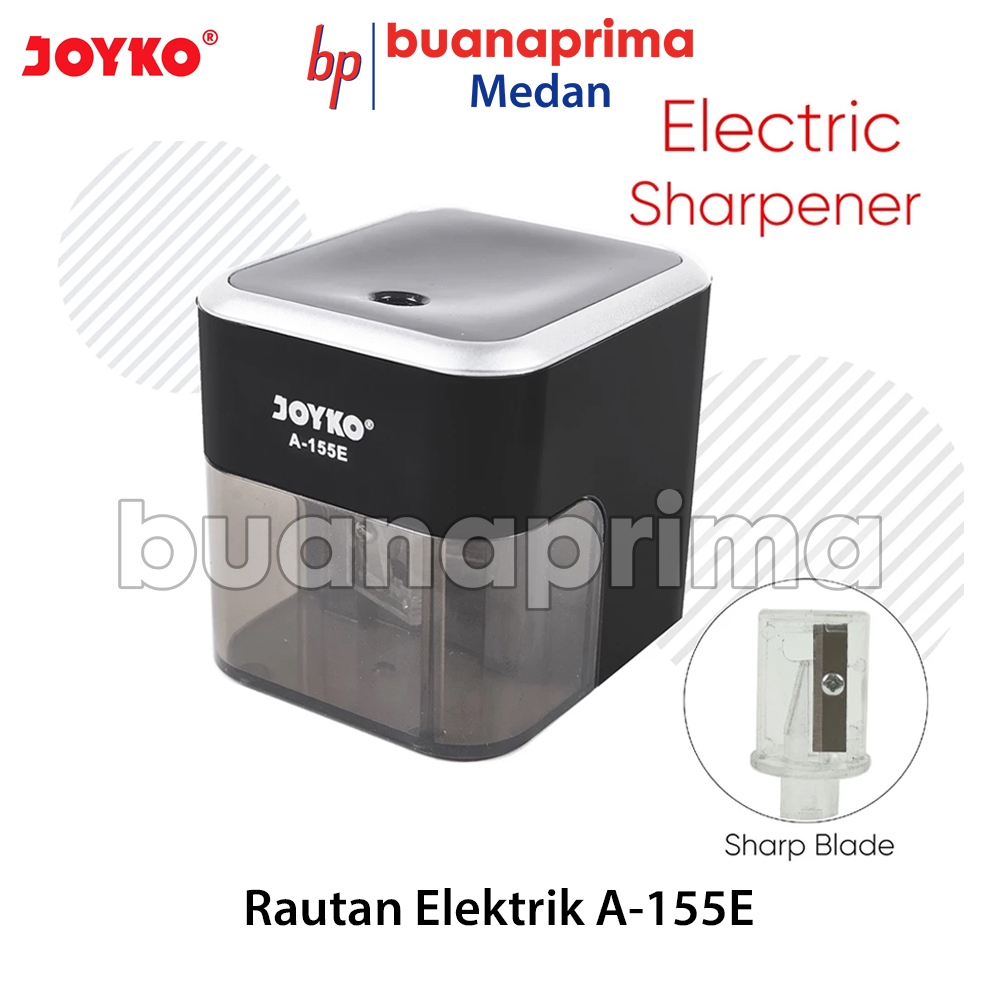 

Rautan MEJA ELEKTRIK JOYKO A-155E Serutan Pensil Electric Sharpener Putar