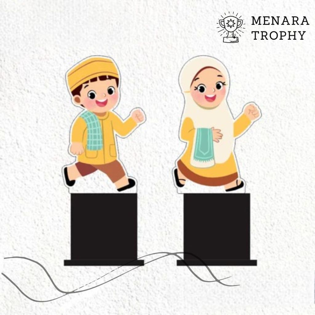 Piala Islami Piala Anak Muslim Piala Sekolah Piala mengaji Akrilik Custom