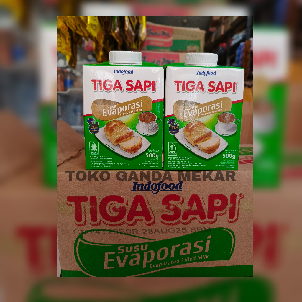 

SUSU TIGA SAPI EVAPORASI 500GR
