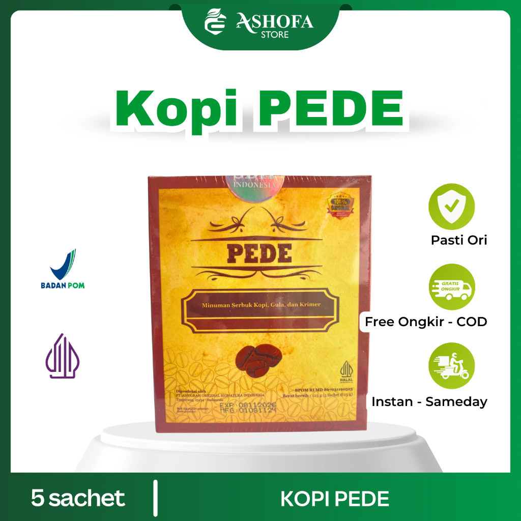 

Kopi Pede Asli Original 5 Sachet BPOM