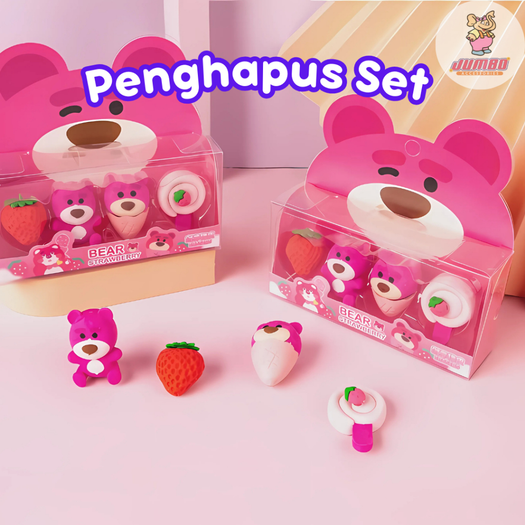 

Set Penghapus Pensil Lotso Isi 4 Jumbo Accessories