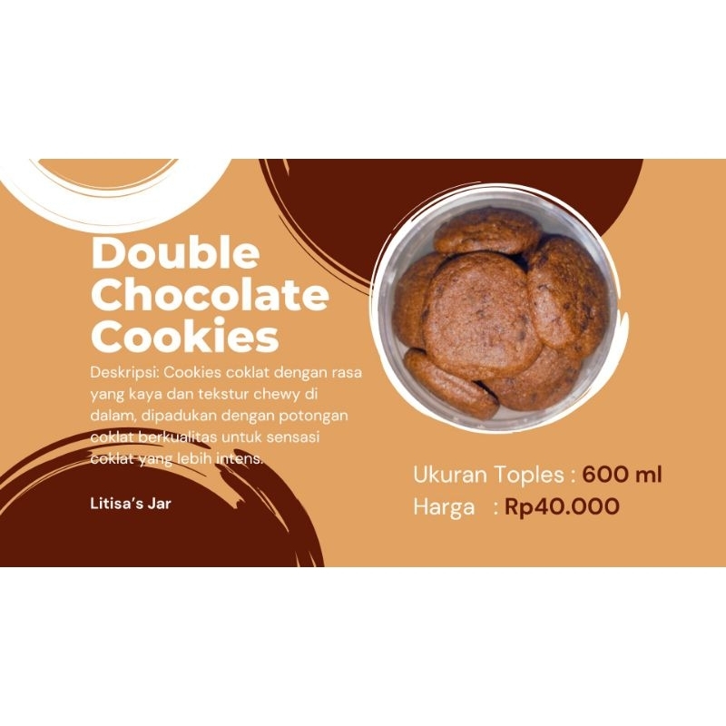 

Double chocolate cookies