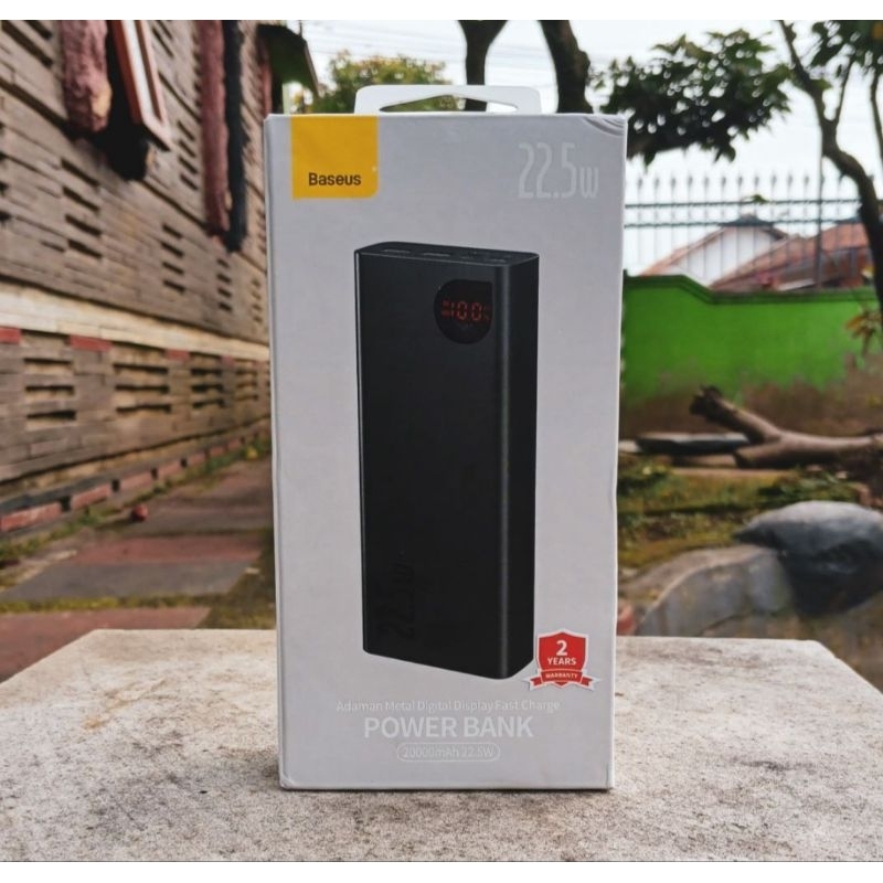 Powerbank BASEUS ADAMAN 20.000mAh Fast Charging 22.5W Full Besi