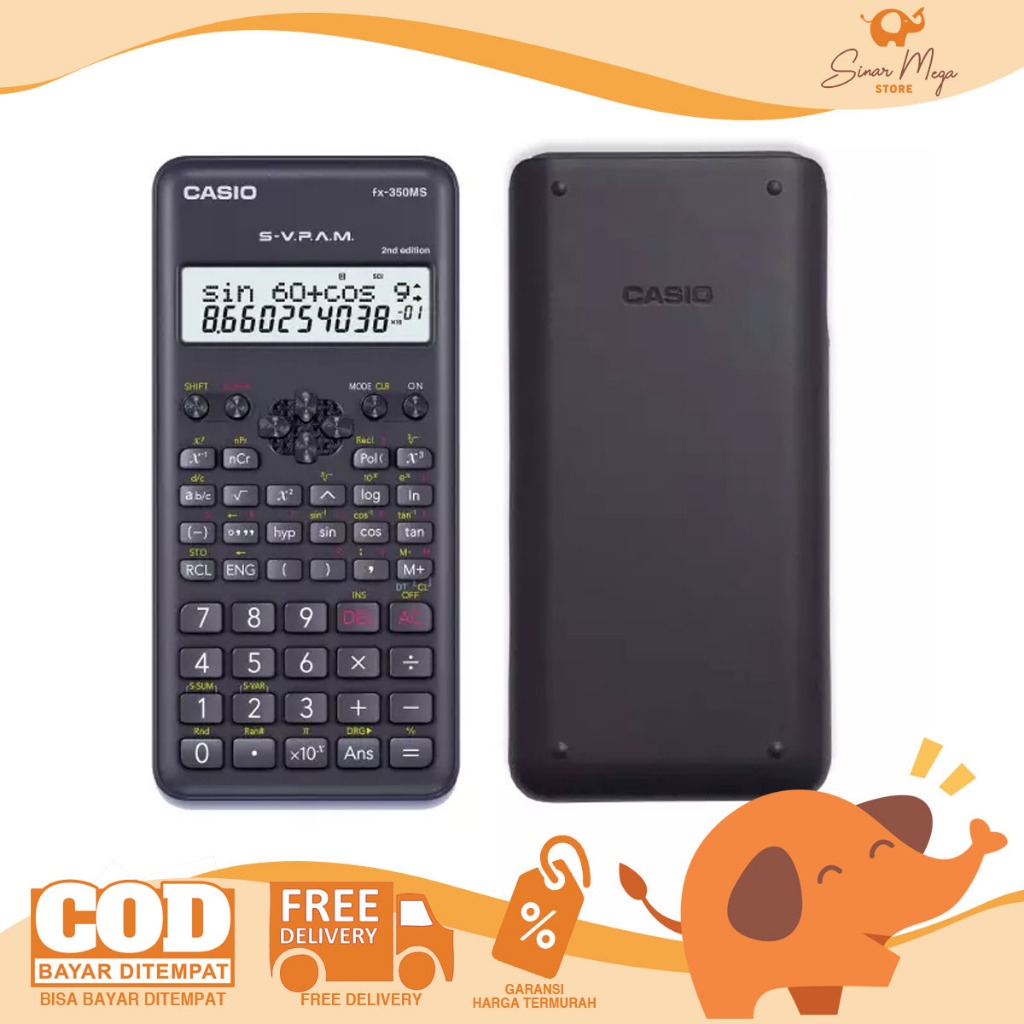 

Casio Scientific Calculator FX-350MS / Kalkulator Ilmiah Murah Berkualitas
