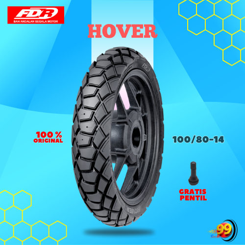 Ban Depan Motor PCX FDR HOVER 100/80 Ring 14 Tubeless