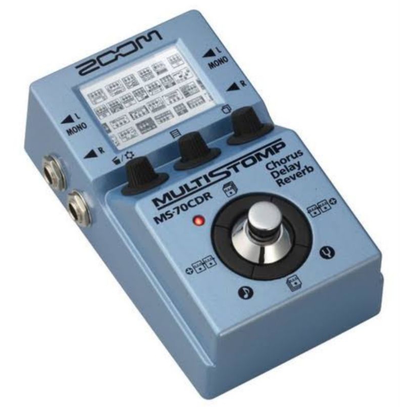 EFEK GITAR ZOOM MULTISTOMP MS-70CDR CHORUS / DELAY / REVERB