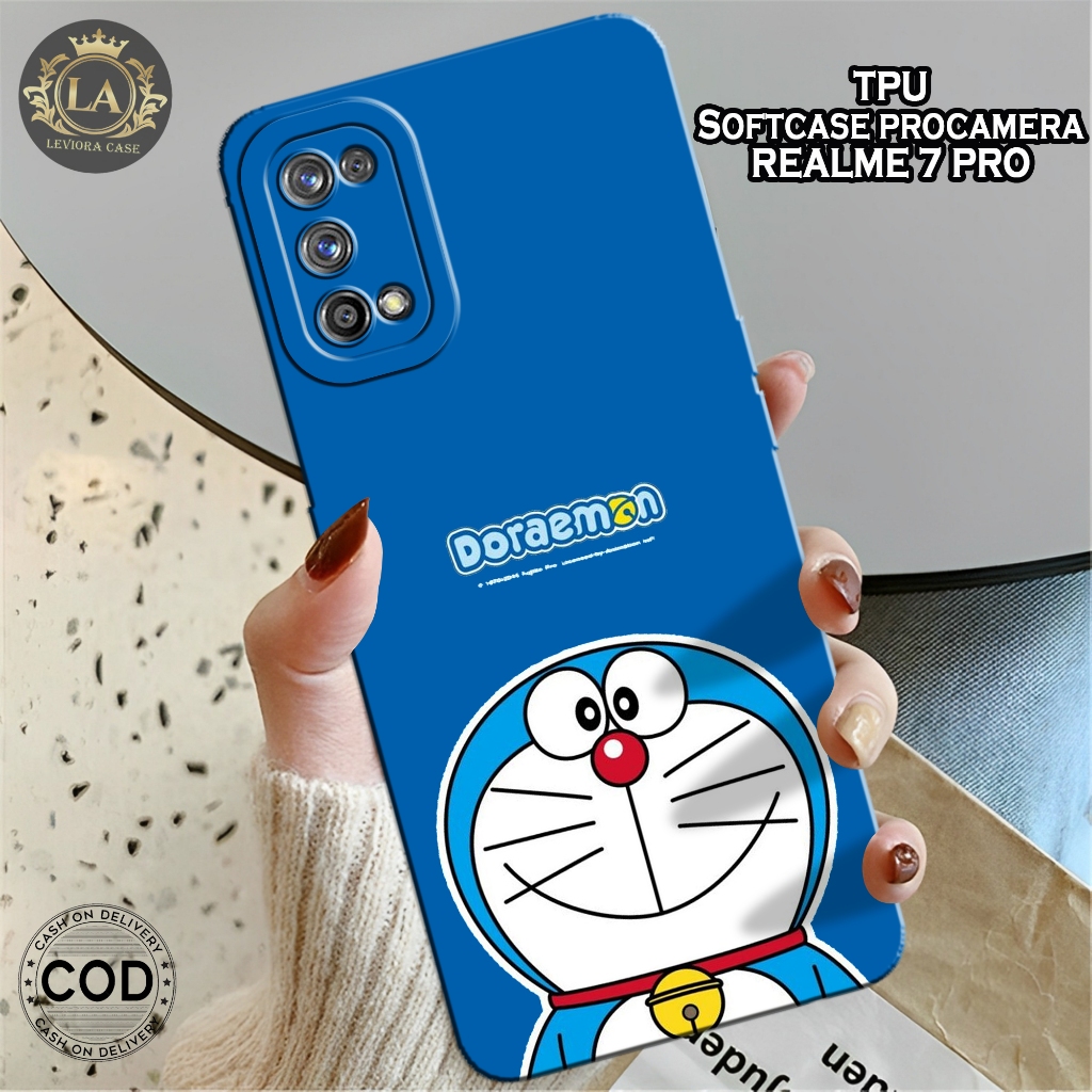 Case Realme 7 Pro Terbaru - Leviora Case - Fashion Case Doraemon - Softcase Realme 7 Pro Terbaru - C