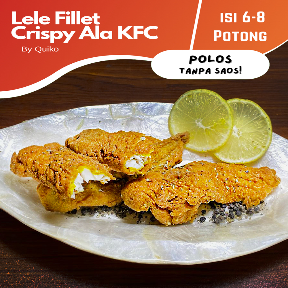 

QUIKO Ikan lele crispy ala K*C TANPA SAMBAL tanpa tulang tanpa duri (langsung dari peternak)