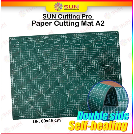 

☜ Cutting Mat Ukuran A2 - Double Sided Self Healing Cutting Mat A2 - HIJAU ➽