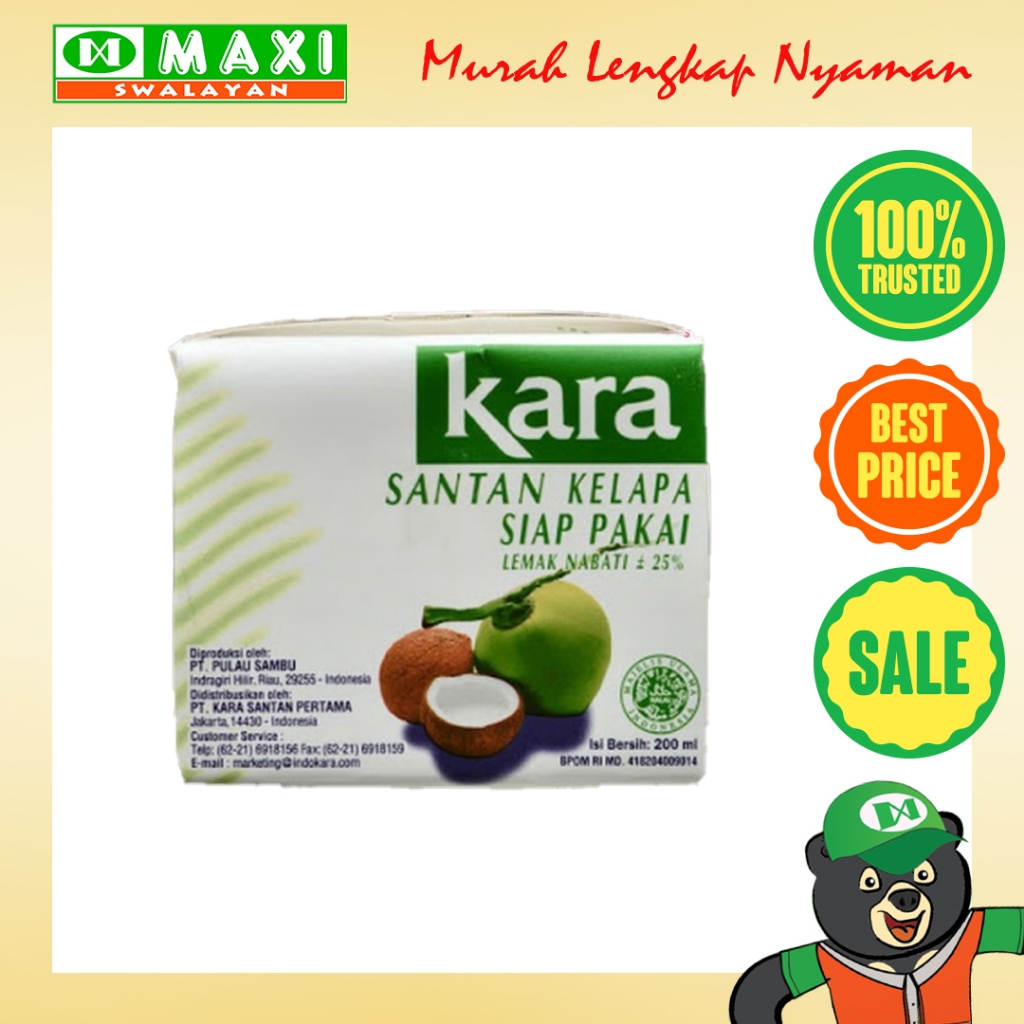 

Kara Santan Kelapa Siap Pakai 200ml