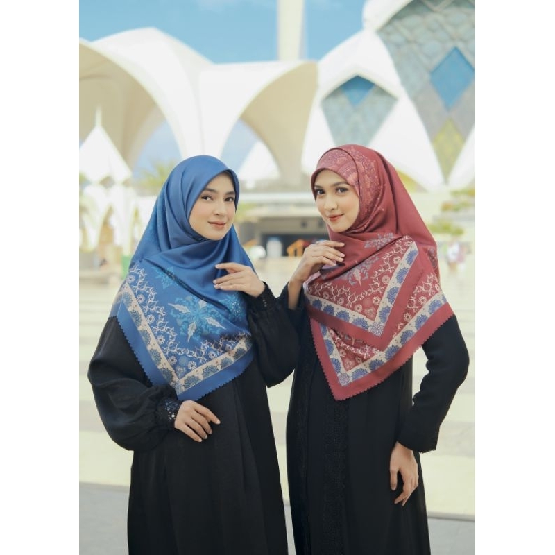 Little Mumtaz hijab segiempat motif Morrocan series