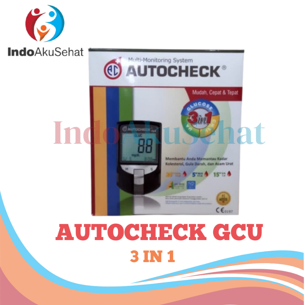 ALAT AUTOCHECK + STRIP / GCU 3 IN 1 AUTOCHECK + STRIP / STRIP GULA DARAH, KOLESTROL & ASAM URAT