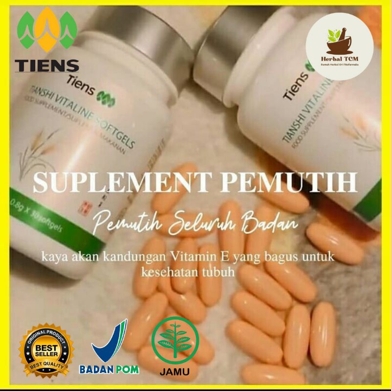 VITALINE PEMUTIH BADAN TERBAIK | HERBAL ALAMI ORI 100%| |TIENS ORI | HERBAL TCM CHINA | VITALINE SOF