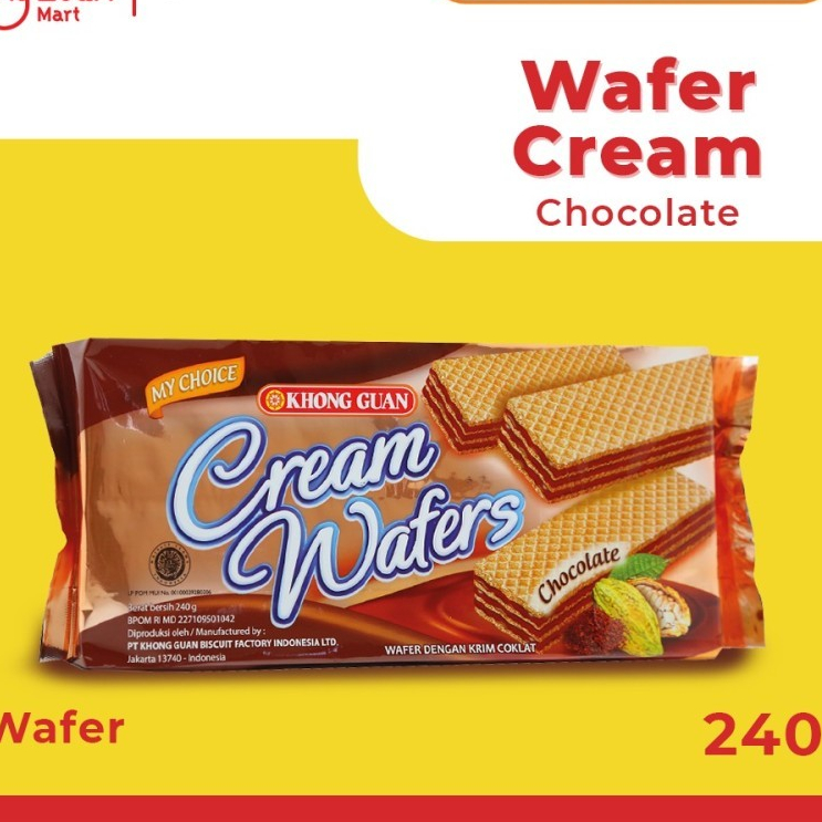 

KHONG GUAN Wafer Cream Chocolate Pack 240 Gram