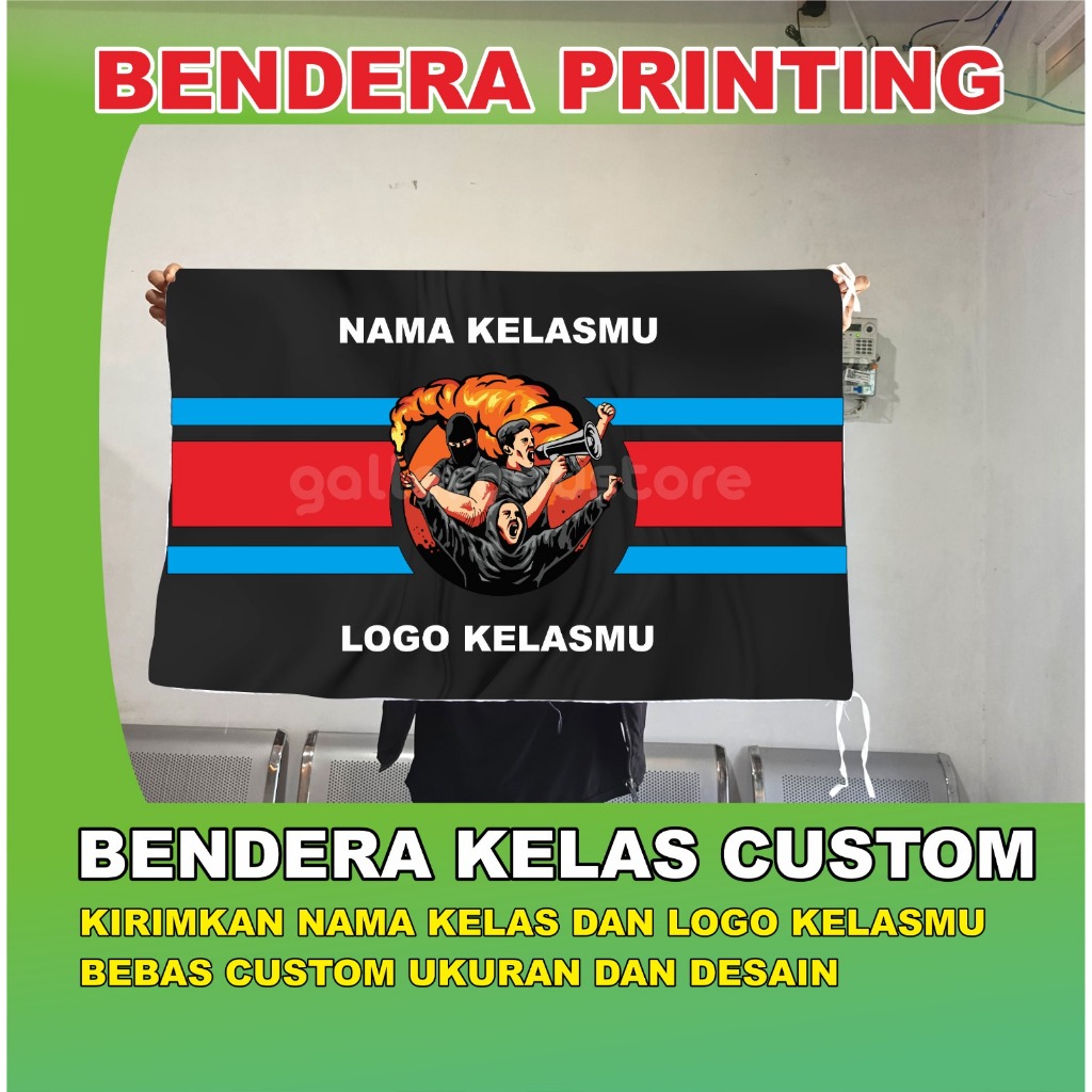 BENDERA PRINTING CUSTOM | BENDERA KELAS