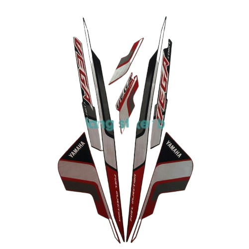 STIKER STRIPING MOTOR VEGA FORCE 2021 HITAM MERAH