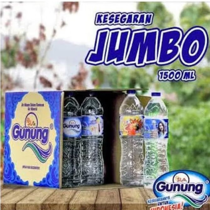 

Gunung SLA Air Mineral Botol 1500ml (1 karton=12 pcs.) (Khusus SPX INSTAN)