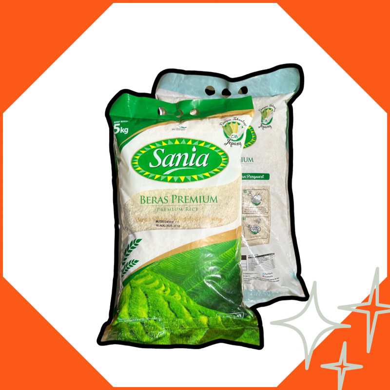 

Beras sania 5kg premium (5 pcs)