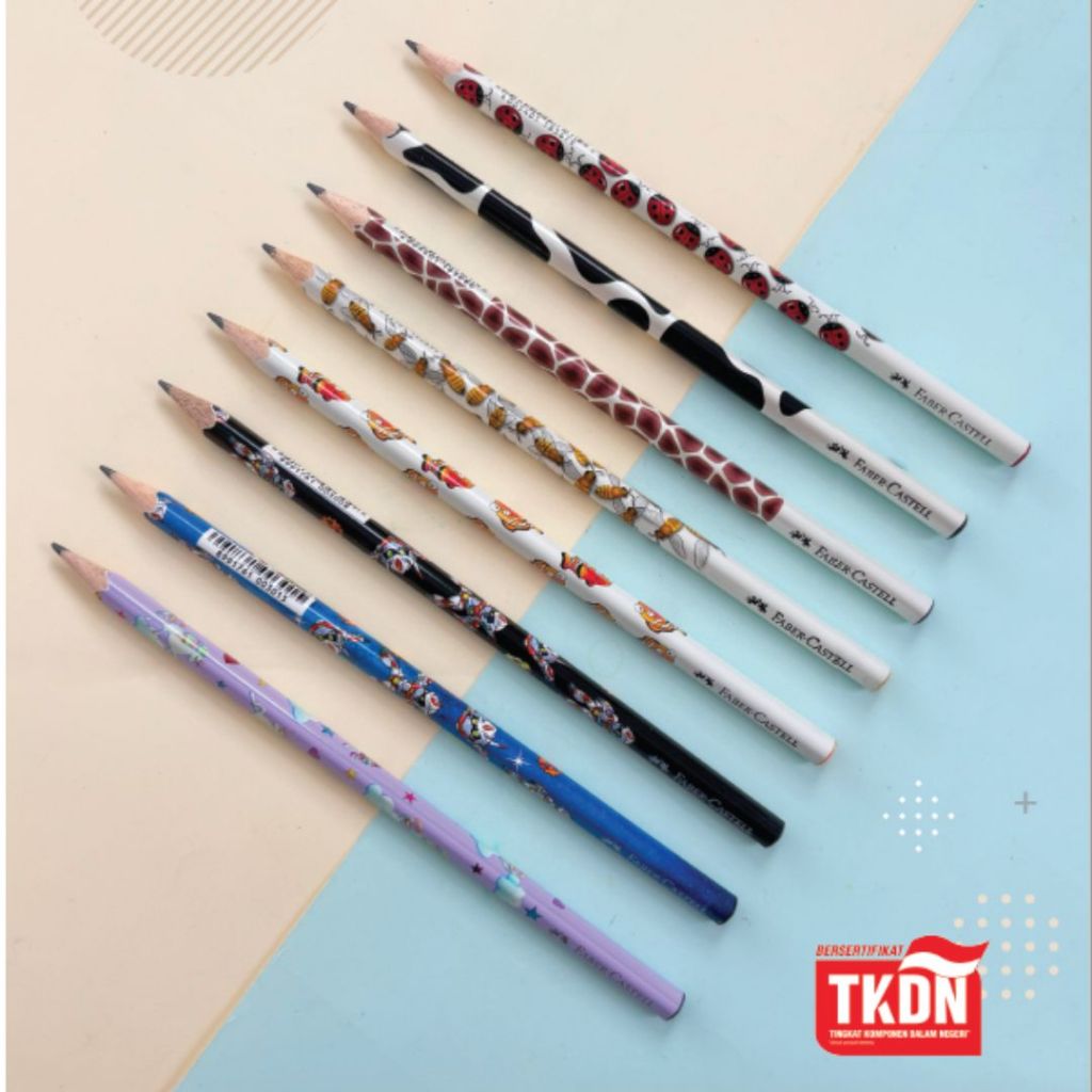 Faber-Castell Pensil Menulis Pencil Motif - Gambar 3