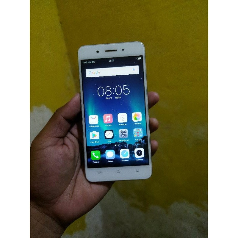 vivo y55S ram 2/16 normal siap pakai kelengkapan hp saja