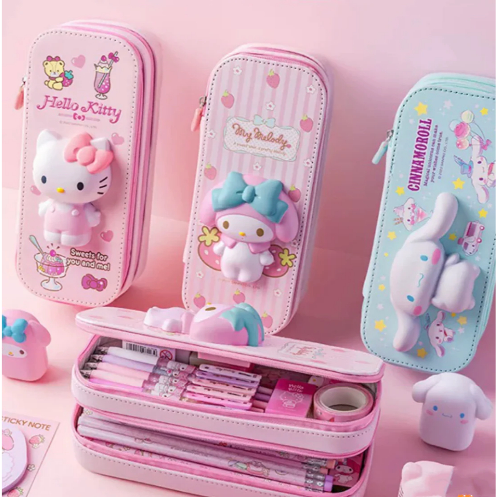

Tempat Pensil Anak Perempuan Kotak Pensil Aesthetic Barang Random Lucu Sekolah