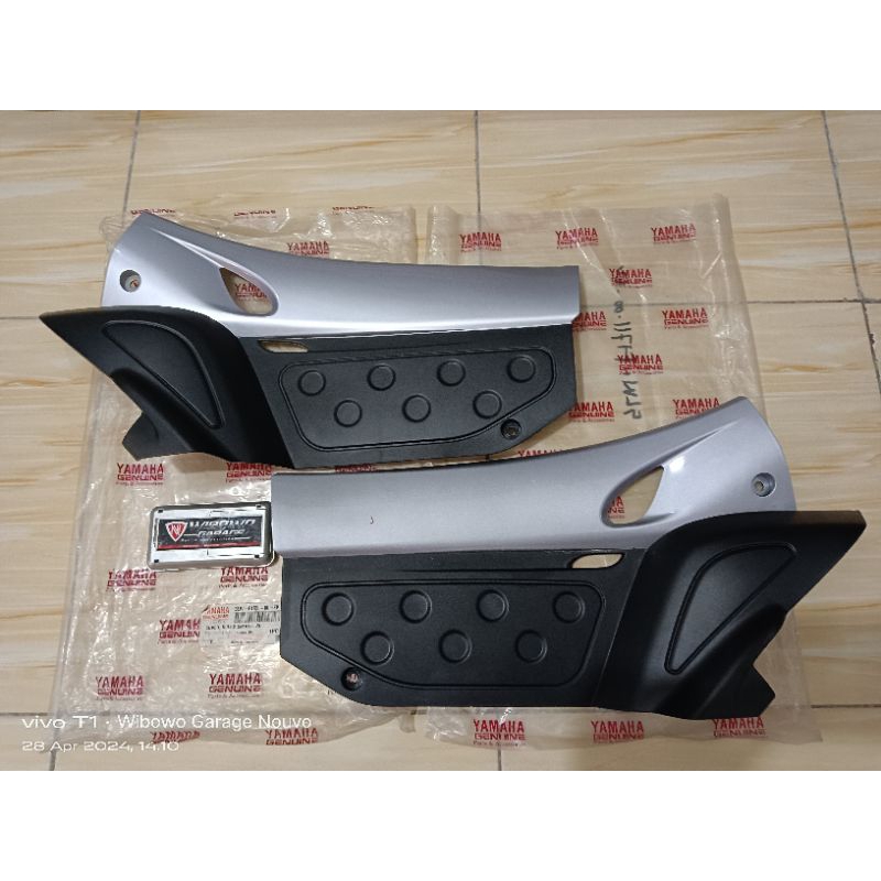 Cover Body Aki Nouvo Lele Silver Original Tutup Body Aki Kanan Kiri