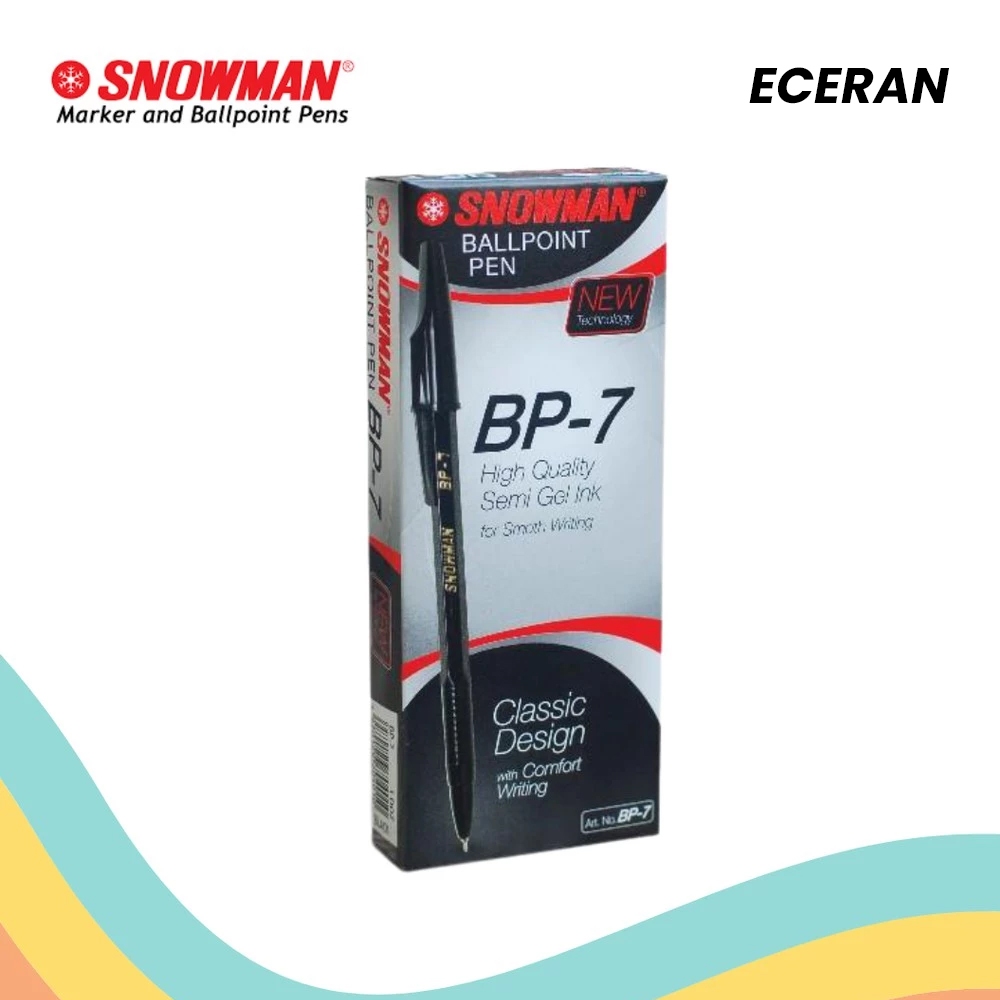 

BALLPOINT ECERAN SNOWMAN BP-7 (3 PCS)